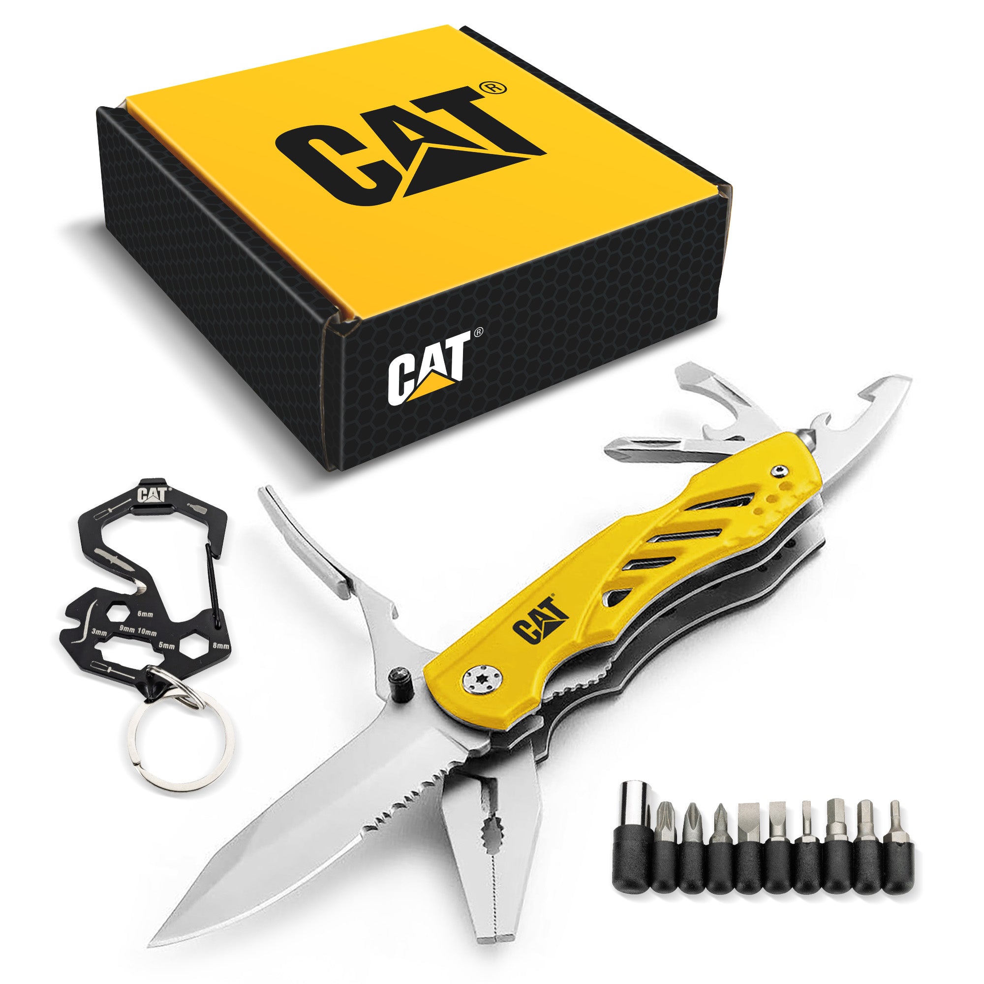 Cat / Real Tree 2 Piece Multi-Tool and Knife Gift Box Set with