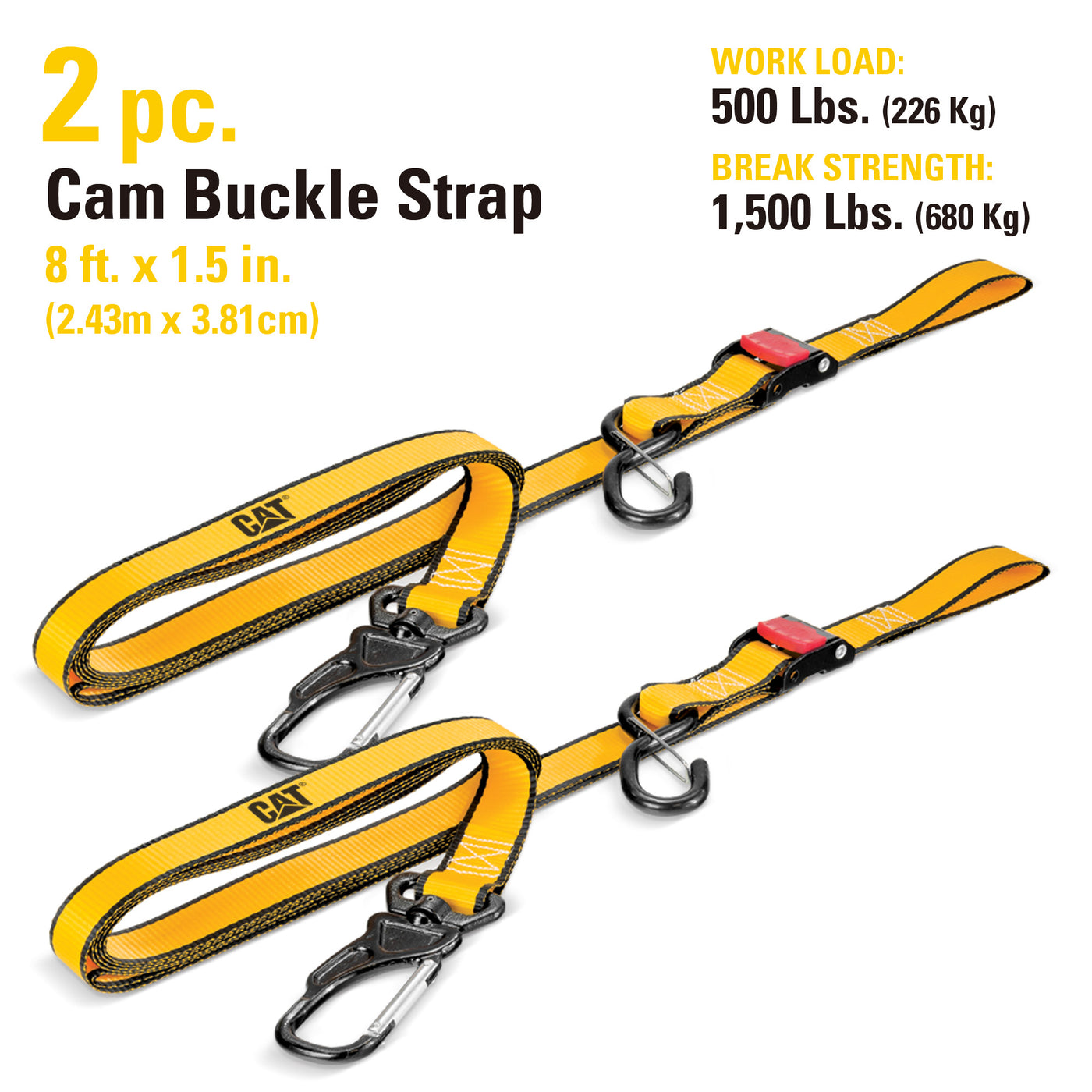1 1.5 2 adjustable strap buckle Endless Loop Cam buckle Strap